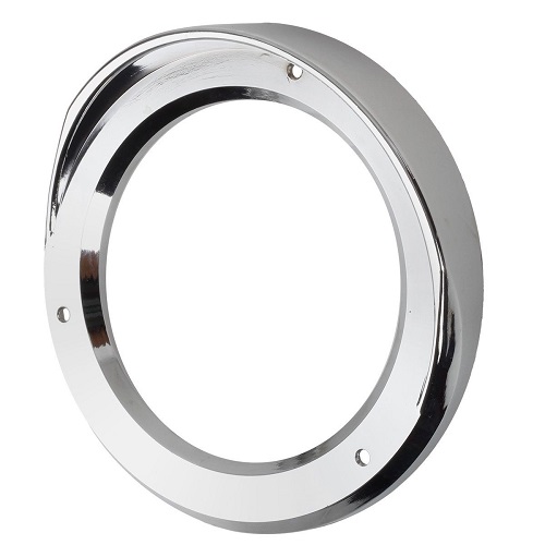 Airstream Tail Light Round Bezel Chrome with Visor 51186002